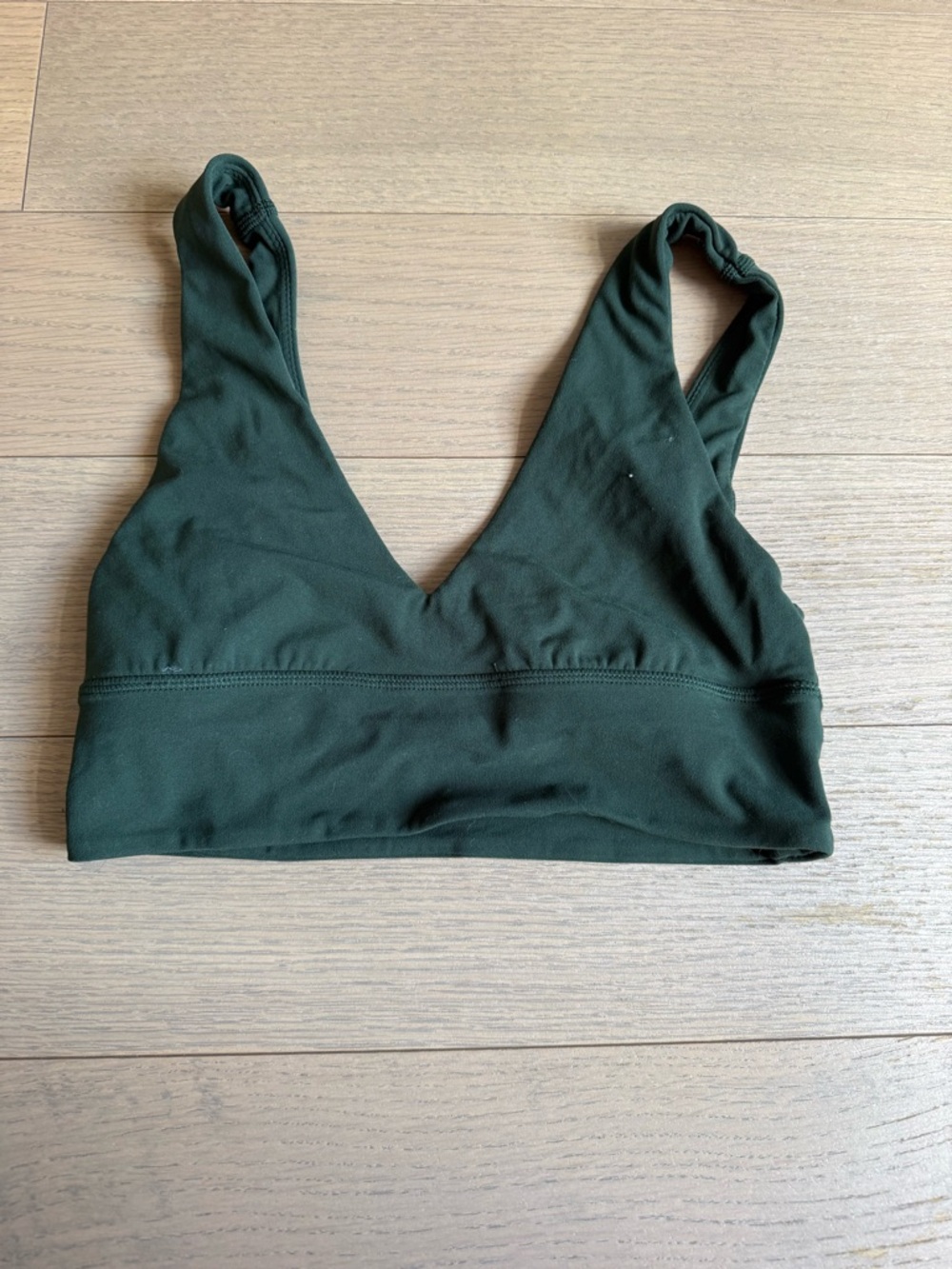 lululemon athletica Dark Green V-Neck Sports Bra
